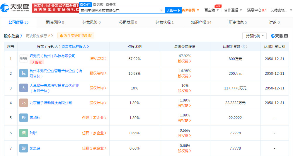 字節(jié)跳動(dòng)子公司入股杭州宅兜兜科技，家居智能或迎新局